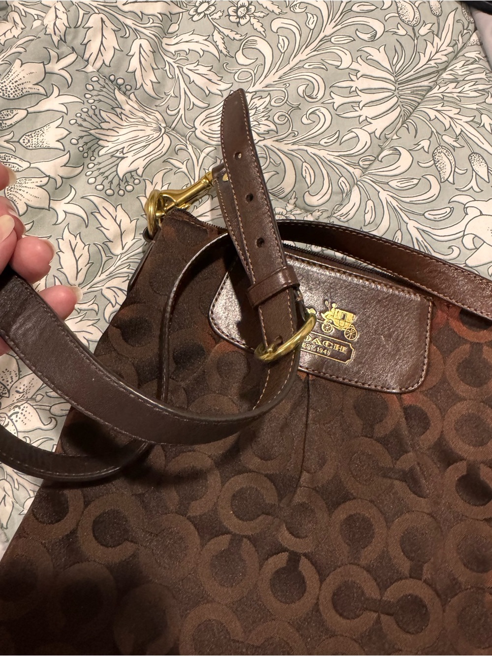 Coach Brown Crossbody bag; like new